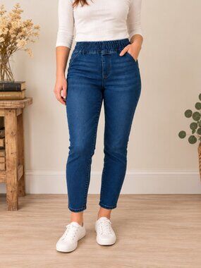 Juicy Couture Blue Stretch Denim Pull-On Skinny Jeans Size 27